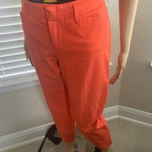 New! Womens A.N.A a new approach Coral Slacks S 4